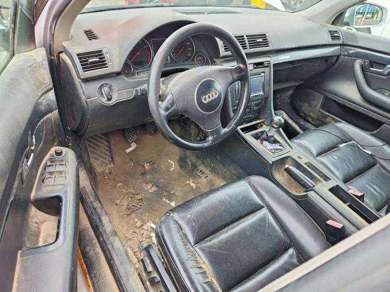 2005 Audi A4 VIN WAULC68E75A056751 COPART salvage auction — FRONT END, Vt - Certificate Of Title, sold $475 on 2026-07-02 (photo 8)