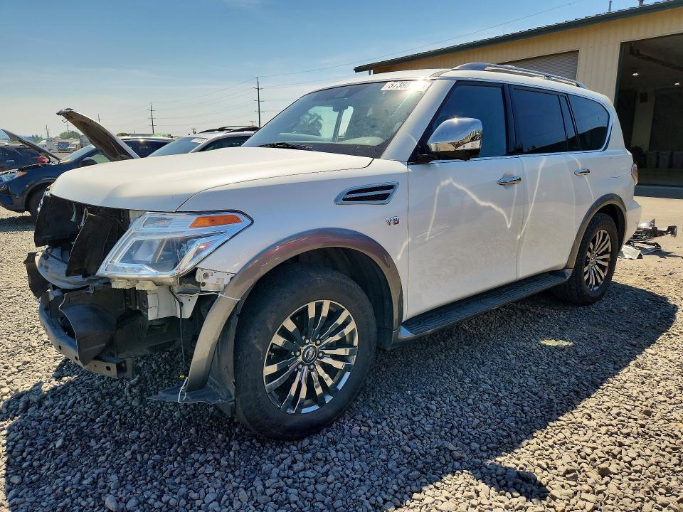2018 Nissan Armada VIN JN8AY2NE7J9733628 COPART salvage auction — SIDE, Or - Salvage Title Certificate, sold $1,800 on 2026-07-21 (photo 1)