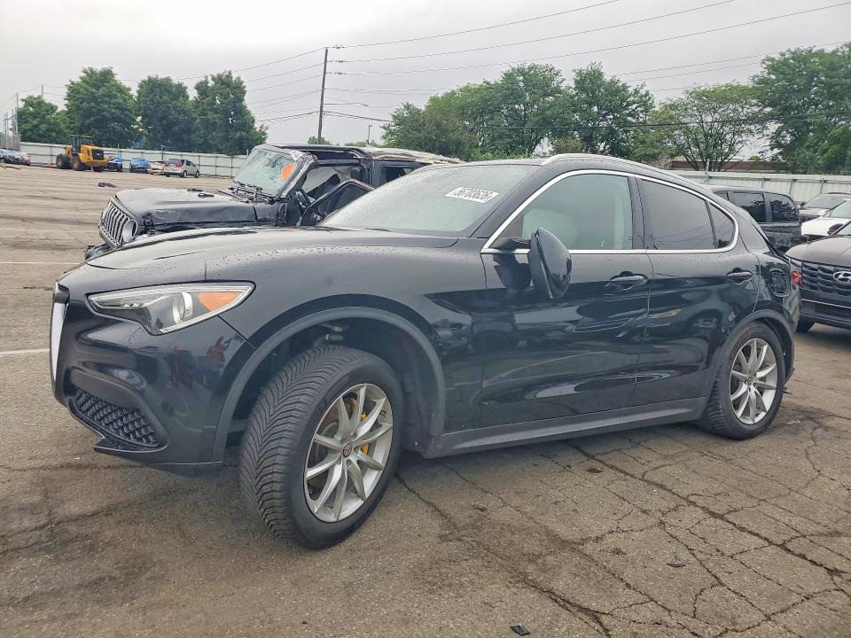 2018 Alfa romeo Stelvio VIN ZASFAKBNXJ7B69213 COPART salvage auction — REAR END, Oh - Cert Of Title-Salvage, sold $1,100 on 2026-07-15 (photo 1)