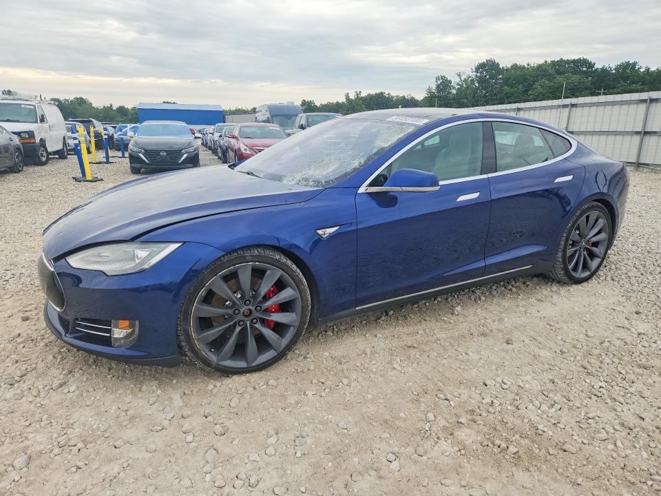 2016 Tesla VIN 5YJSA1E40GF125499 COPART salvage auction — HAIL, MO - SALVAGE CERTIFICATE OF TITLE, sold $5,200 on 2026-07-27 (photo 1)