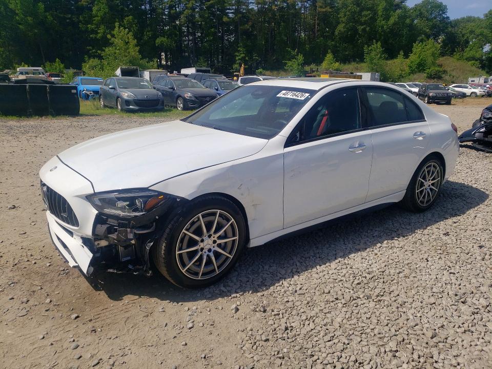 2025 Mercedes-benz C-klasse amg VIN W1KAF8HB3SR272523 COPART salvage auction — FRONT END, Ca - Certificate Of Title, sold $32,750 on 2026-07-22 (photo 1)