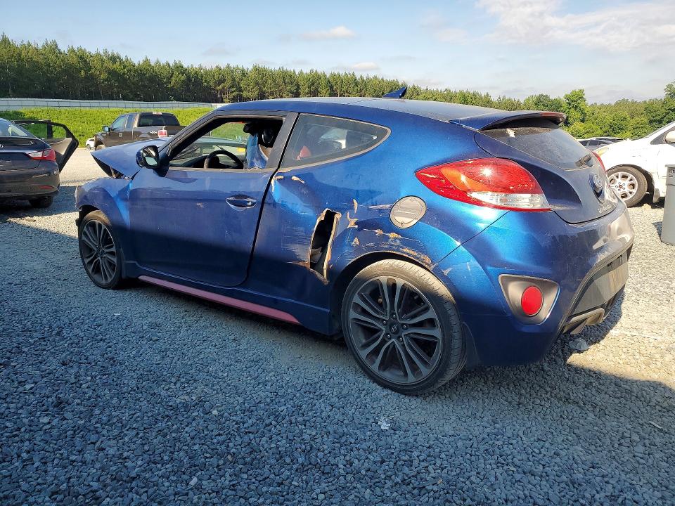 2016 Hyundai Veloster VIN KMHTC6AE5GU282846 COPART salvage auction — FRONT END, Nc - Salvage Certificate Of Title, sold $175 on 2026-07-23 (photo 2)