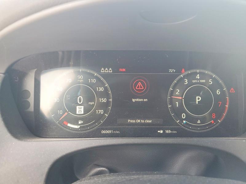 2020 Jaguar VIN SADCM2FV9LA633311 COPART salvage auction — FRONT END, TX - SALVAGE VEHICLE TITLE (P), sold $4,000 on 2026-07-16 (photo 9)
