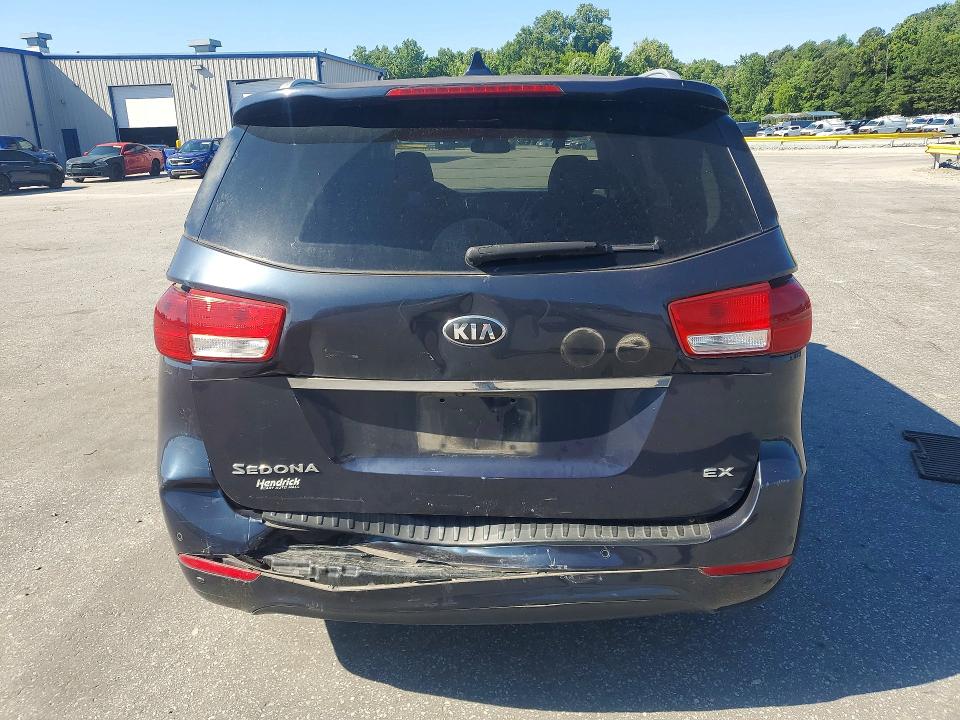 2015 Kia SEDONA VIN KNDMC5C10F6058643 COPART salvage auction — REAR END, Nc - Salvage Certificate Of Title, sold $275 on 2026-07-28 (photo 6)