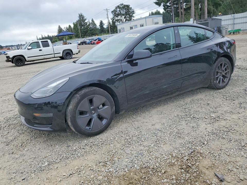 2023 Tesla VIN 5YJ3E1EA5PF695433 COPART salvage auction — SIDE, WA - BILL OF SALE, sold $3,500 on 2026-07-21 (photo 1)