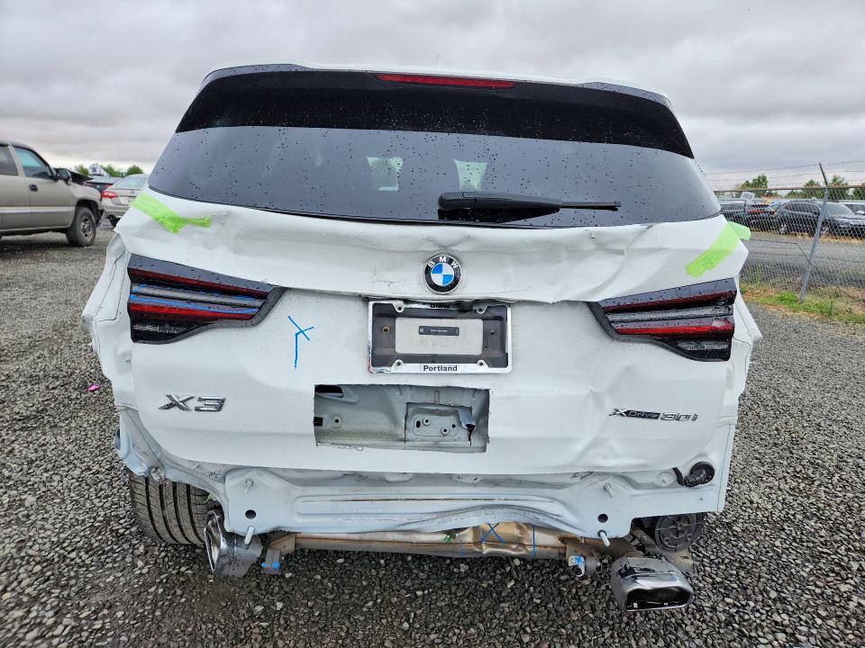 2024 BMW X3 VIN 5UX53DP06R9X09601 COPART salvage auction — REAR END, Or - Salvage Title Certificate, sold $975 on 2026-07-28 (photo 6)