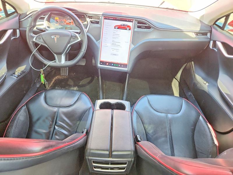 2014 Tesla VIN 5YJSA1H17EFP30229 COPART salvage auction — FRONT END, OH - CERT OF TITLE-SALVAGE, sold $2,800 on 2026-07-24 (photo 8)