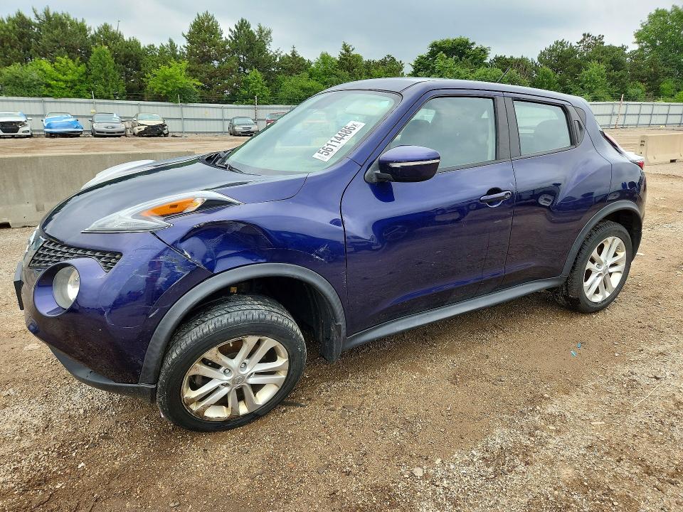 2015 Nissan Juke VIN JN8AF5MR9FT501490 COPART salvage auction — FRONT END, Il - Salvage Certificate, sold $1,850 on 2026-07-16 (photo 1)