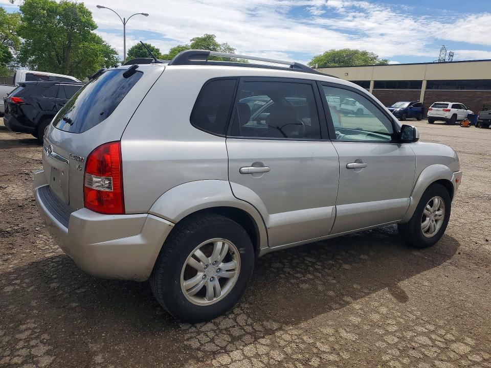 2007 Hyundai Tucson VIN KM8JN72D47U529061 COPART salvage auction — MECHANICAL, Il - Certificate Of Title, sold $450 on 2026-07-13 (photo 3)