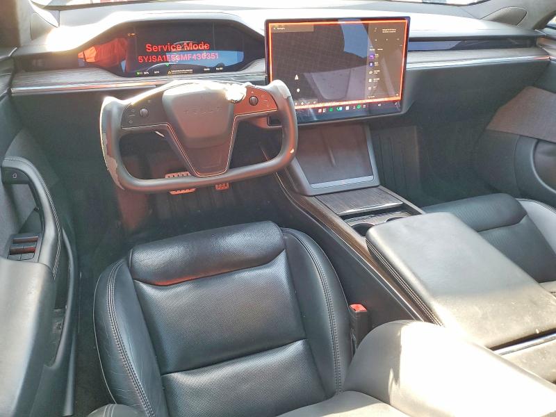 2021 Tesla Model s VIN 5YJSA1E58MF430351 COPART salvage auction — WATER/FLOOD, Fl - Cert Of Title Slvg Rebuildable, sold $9,800 on 2026-07-15 (photo 8)