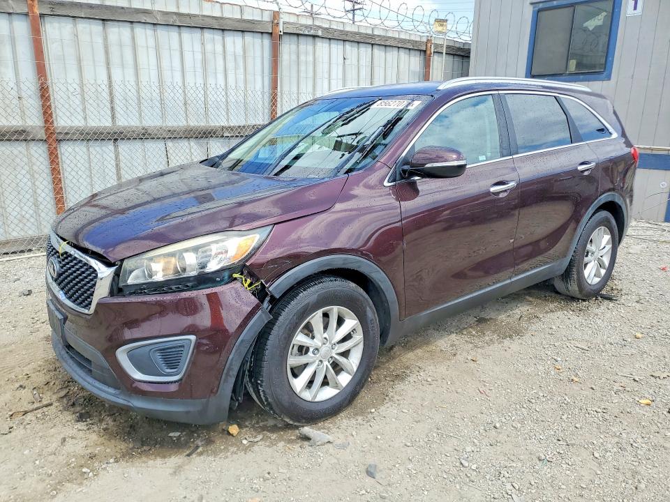 2016 Kia Sorento VIN 5XYPG4A58GG068739 COPART salvage auction — FRONT END, Ca - Salvage Certificate, sold $2,550 on 2026-07-13 (photo 1)