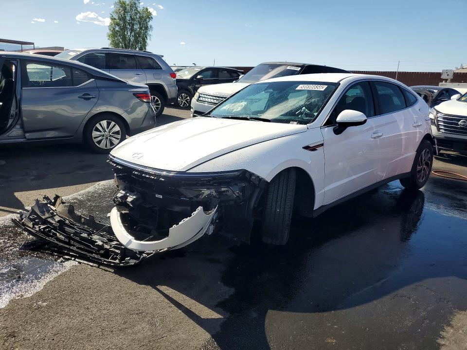2026 Hyundai Sonata hybrid VIN KMHL24JJ8TA154035 COPART salvage auction — FRONT END, Fl - Certificate Of Destruction, sold $125 on 2026-07-22 (photo 1)