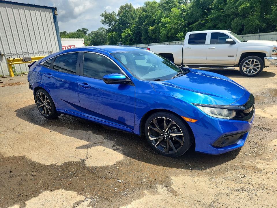 2020 Honda Civic VIN 19XFC2F83LE004999 COPART salvage auction — REAR END, La - Cert Of Title-Salvage, sold $4,950 on 2026-07-09 (photo 4)