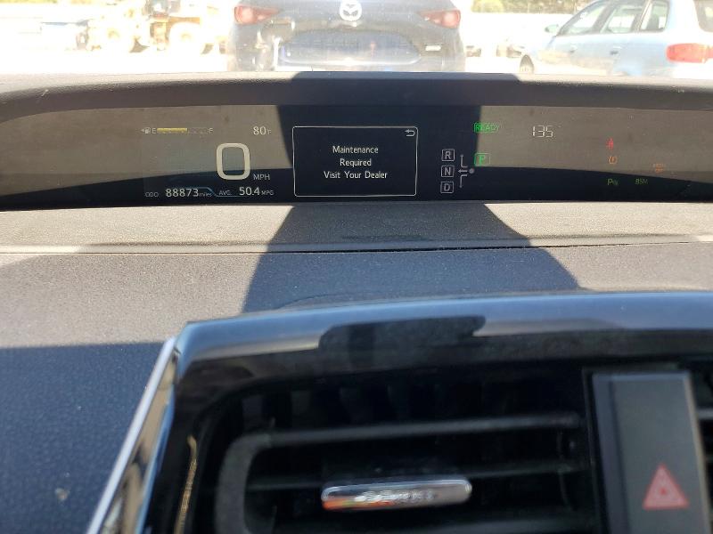 2017 Toyota Prius VIN JTDKBRFUXH3051355 COPART salvage auction — FRONT END, Ca - Salvage Certificate, sold $6,000 on 2026-07-07 (photo 9)