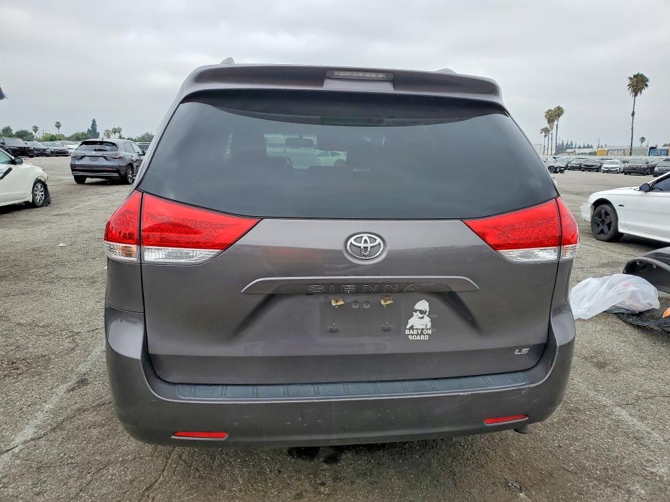 2012 Toyota VIN 5TDKK3DC8CS209092 COPART salvage auction — FRONT END, Ca - Salvage Certificate, sold $2,550 on 2026-07-31 (photo 6)