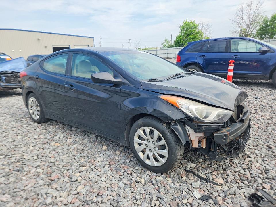 2012 Hyundai Elantra VIN KMHDH4AE3CU231527 COPART salvage auction — FRONT END, Mi - Certificate Of Title, sold $500 on 2026-07-20 (photo 4)
