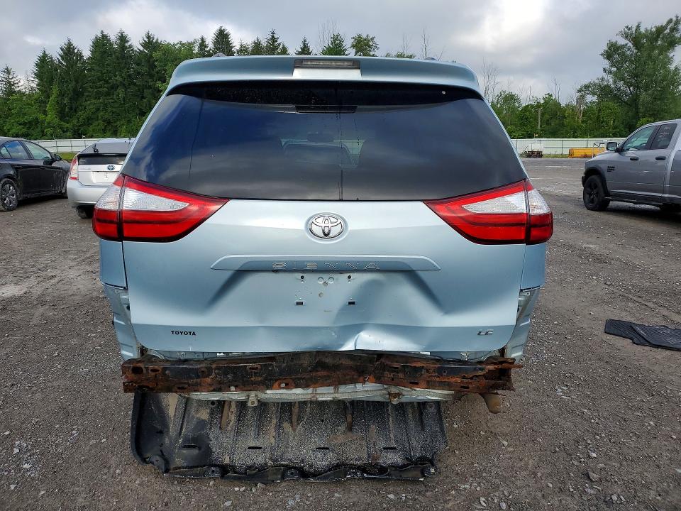 2015 Toyota VIN 5TDKK3DC4FS529112 COPART salvage auction — REAR END, Ny - Mv-907A Salvage Certificate, sold $1,200 on 2026-07-06 (photo 6)