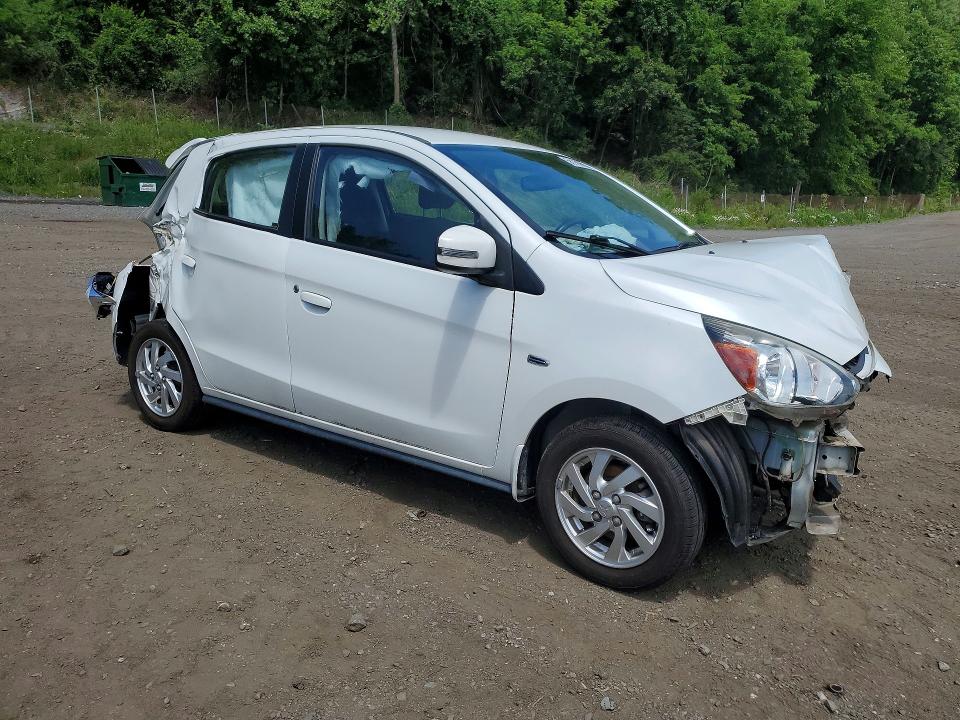 2017 Mitsubishi Mirage VIN ML32A4HJ1HH000230 COPART salvage auction — FRONT END, Ny - Mv-907A Salvage Certificate, sold $450 on 2026-07-09 (photo 4)