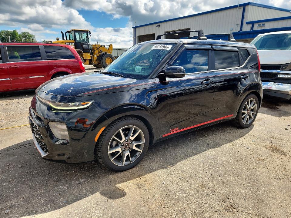 2021 Kia Soul VIN KNDJ53AF2M7744545 COPART salvage auction — HAIL, Wi - Cert Of Title-Claim Paid, sold $7,400 on 2026-07-07 (photo 1)