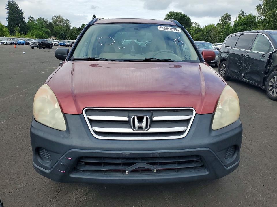 2006 Honda Cr-v VIN JHLRD788X6C063583 COPART salvage auction — REAR END, Or - Salvage Title Certificate, sold $1,300 on 2026-07-07 (photo 5)
