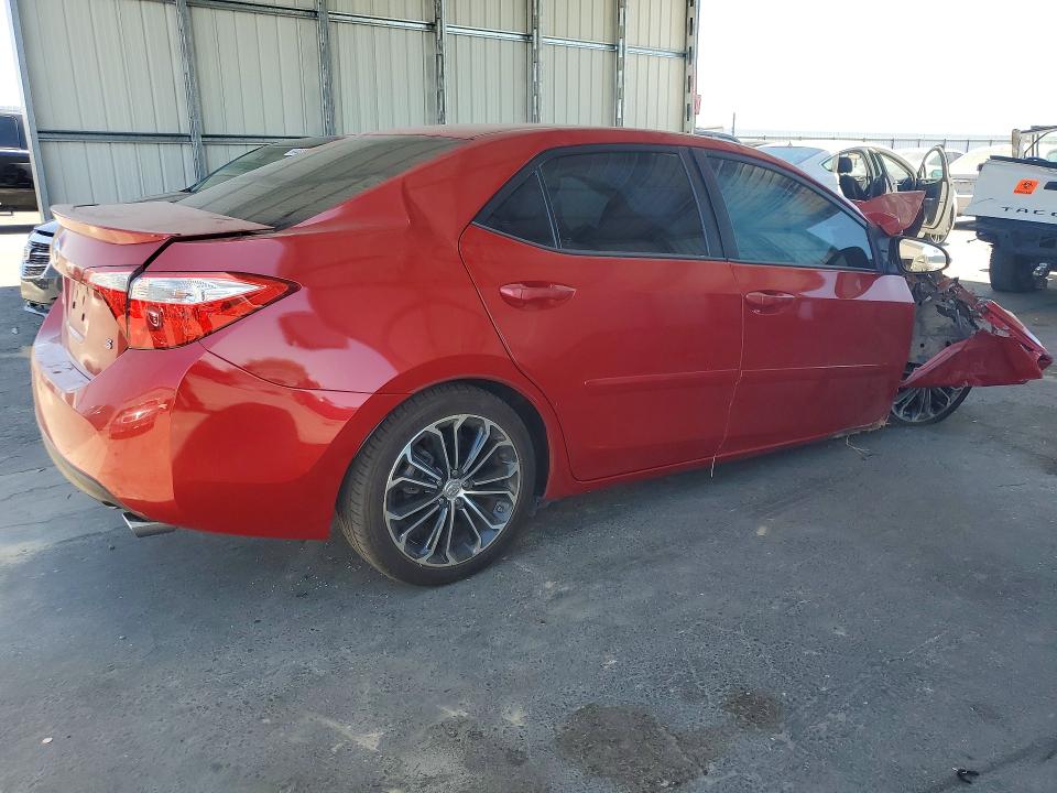 2015 Toyota Corolla VIN 5YFBURHE3FP349038 COPART salvage auction — FRONT END, Ca - Salvage Certificate, sold $875 on 2026-07-09 (photo 3)