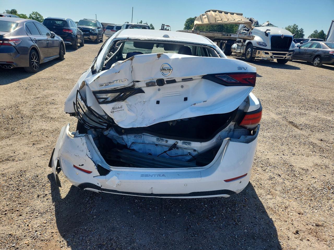 2022 Nissan Sentra VIN 3N1AB8CVXNY205944 COPART salvage auction — Rear End, AL - CERT OF TITLE-SALVAGE TITLE, sold $2,600 on 2026-07-02 (photo 6)