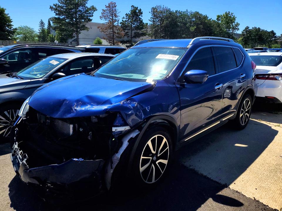 2019 Nissan Rogue VIN 5N1AT2MV7KC746357 COPART salvage auction — FRONT END, Il - Certificate Of Title, sold $2,591 on 2026-07-03 (photo 1)