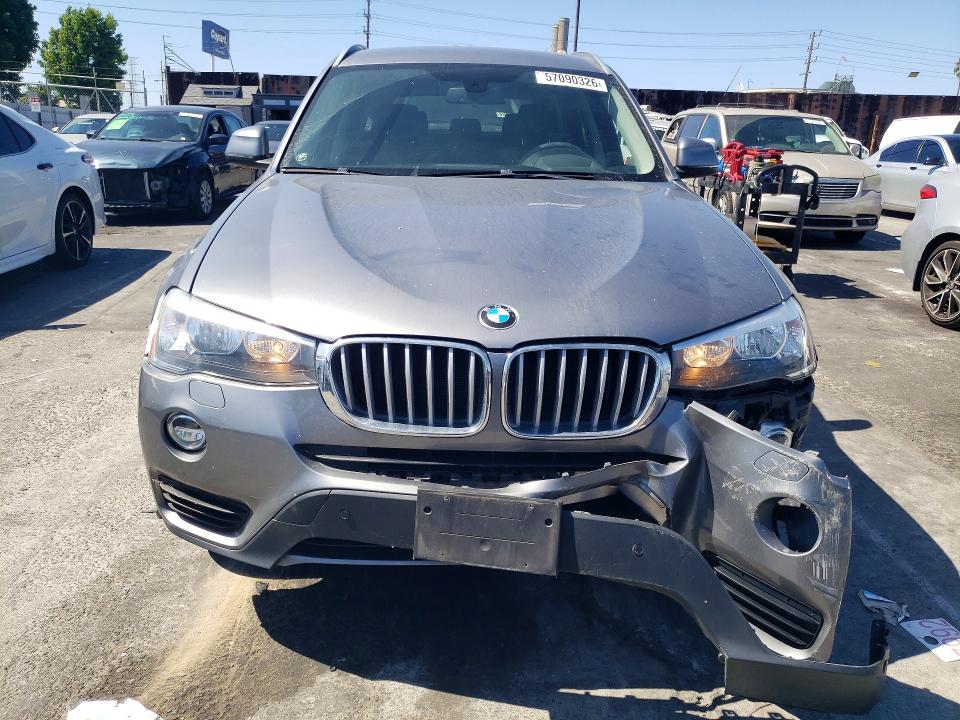 2016 BMW VIN 5UXWX9C54G0D68694 COPART salvage auction — FRONT END, Ca - Salvage Certificate, sold $4,100 on 2026-07-06 (photo 5)