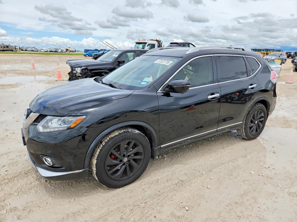2016 Nissan Rogue VIN 5N1AT2MT2GC763069 COPART salvage auction — SIDE, Tx - Salvage Vehicle Title, sold $3,700 on 2026-07-09 (photo 1)