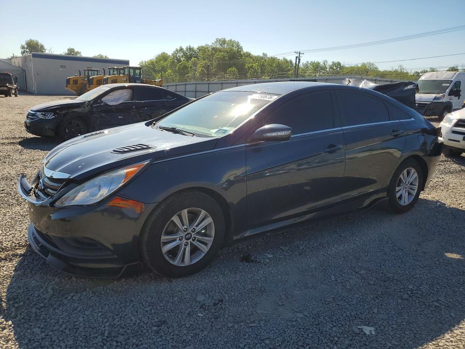 2014 Hyundai Sonata VIN 5NPEB4AC7EH813023 COPART salvage auction — REAR END, Nj - Cert Of Title-Salvage, sold $725 on 2026-07-02 (photo 1)