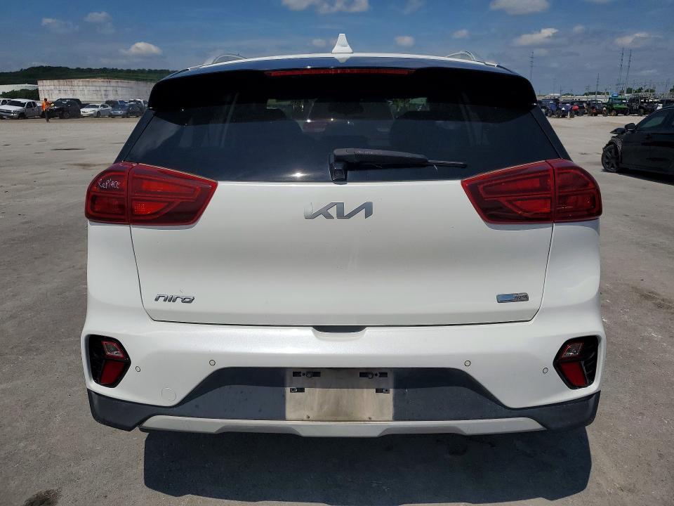 2022 Kia Niro VIN KNDCE3LCXN5516950 COPART salvage auction — HAIL, Ok - Cert Of Title-Salvage, sold $5,100 on 2026-07-22 (photo 6)