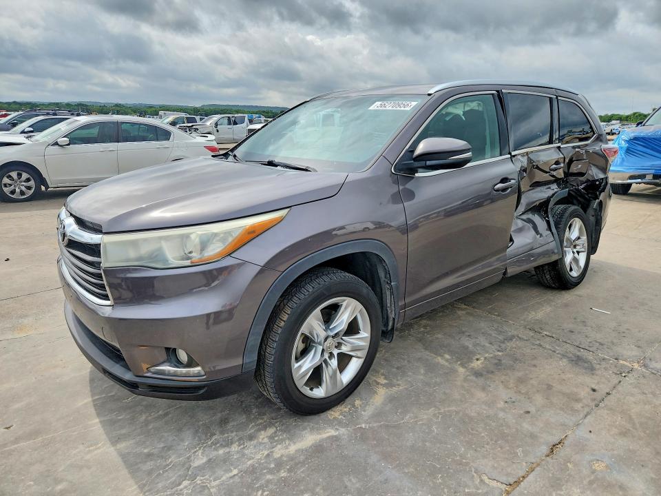 2015 Toyota VIN 5TDDKRFH8FS118042 COPART salvage auction — SIDE, Il - Salvage Certificate, sold $175 on 2026-07-30 (photo 1)
