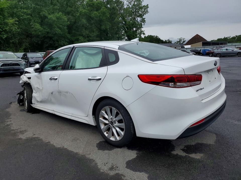 2017 Kia Optima VIN 5XXGT4L39HG147687 COPART salvage auction — FRONT END, Nj - Cert Of Title-Salvage, sold $775 on 2026-07-30 (photo 2)