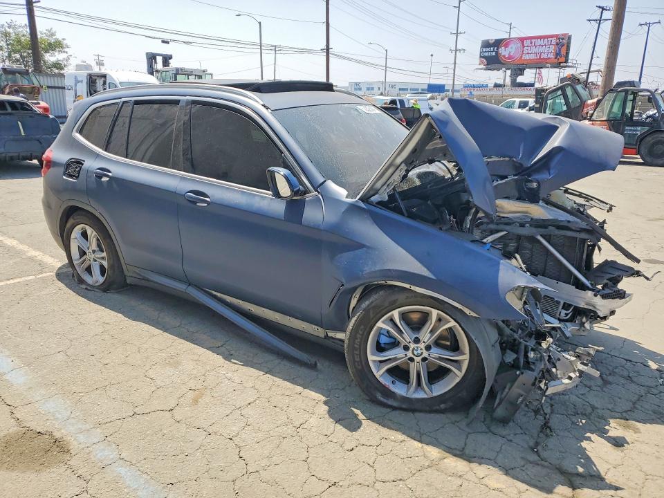 2020 BMW X3 VIN 5UXTY3C04LLU70178 COPART salvage auction — FRONT END, Ca - Salvage Certificate, sold $1,500 on 2026-07-27 (photo 4)