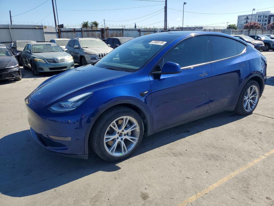 2023 Tesla Model y VIN 7SAYGDEE6PA041108 COPART salvage auction — REAR END, Ca - Salvage Certificate, sold $15,100 on 2026-07-29 (photo 1)