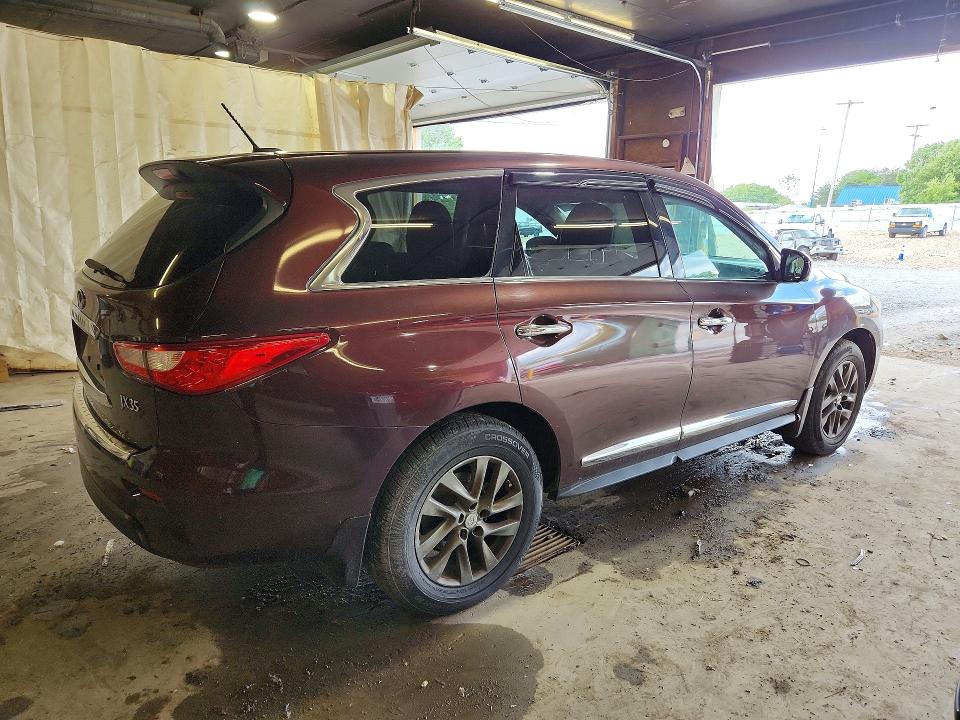 2013 Infiniti Jx35 VIN 5N1AL0MM8DC332583 COPART salvage auction — NORMAL WEAR, PA - CERT OF TITLE, sold $1,450 on 2026-07-02 (photo 3)