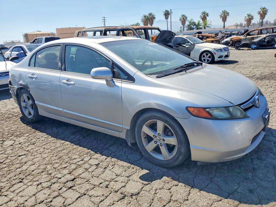 2007 Honda Civic VIN 2HGFA16827H305940 COPART salvage auction — REAR END, Ca - Salvage Certificate, sold $550 on 2026-07-02 (photo 4)