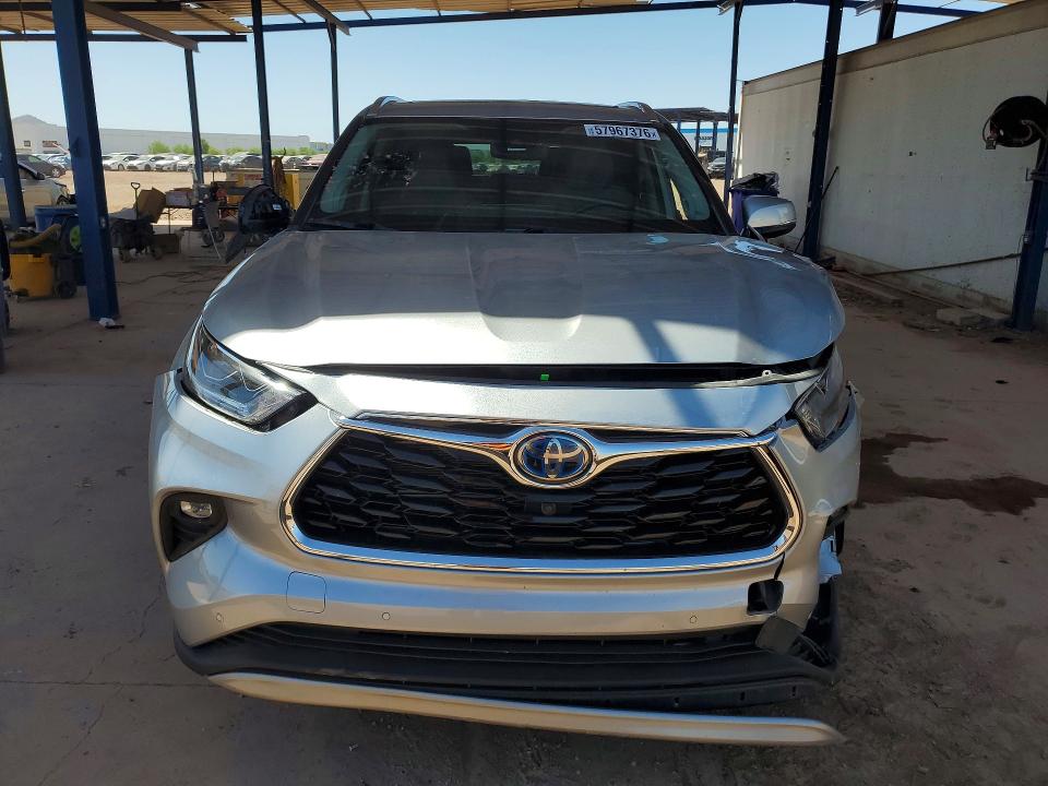 2021 Toyota Highlander VIN 5TDFARAH7MS011046 COPART salvage auction — FRONT END, Az - Cert Of Title - Salvage, sold $14,200 on 2026-07-02 (photo 5)