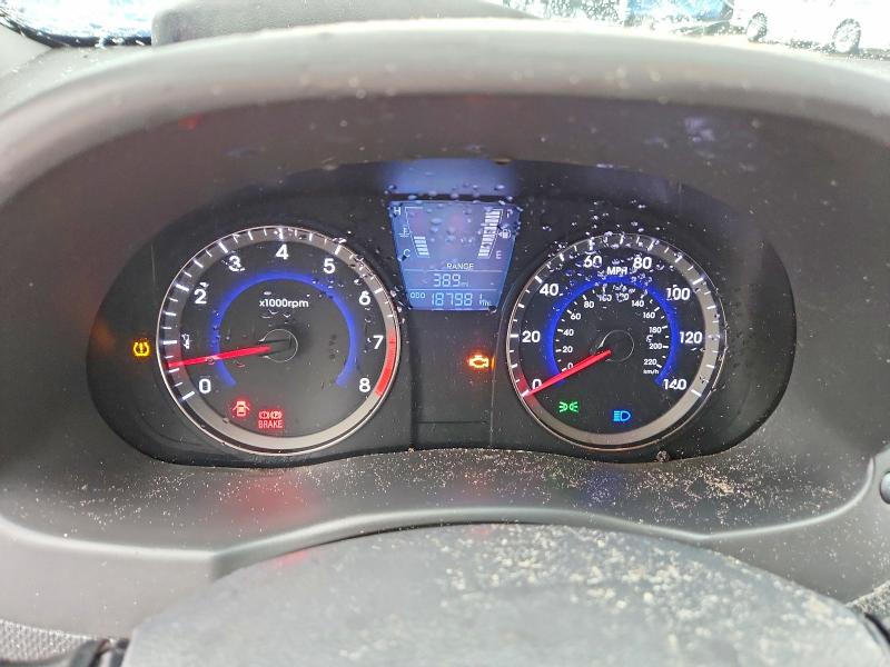 2013 Hyundai Accent VIN KMHCT5AE5DU104831 COPART salvage auction — ROOF, Fl - Cert Of Title Slvg Rebuildable, sold $450 on 2026-07-14 (photo 9)