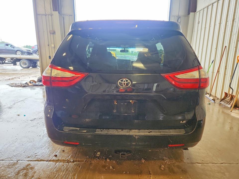 2017 Toyota Sienna VIN 5TDKZ3DC2HS792570 COPART salvage auction — FRONT END, Wi - Junked Vehicle Bill Of Sale, sold $1,750 on 2026-07-06 (photo 6)