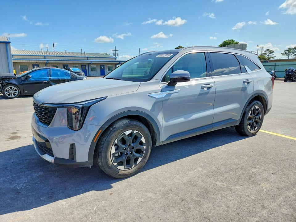 2025 Kia Sorento VIN 5XYRL4JCXSG314296 COPART salvage auction — HAIL, Ok - Cert Of Title-Salvage, sold $13,300 on 2026-07-15 (photo 1)