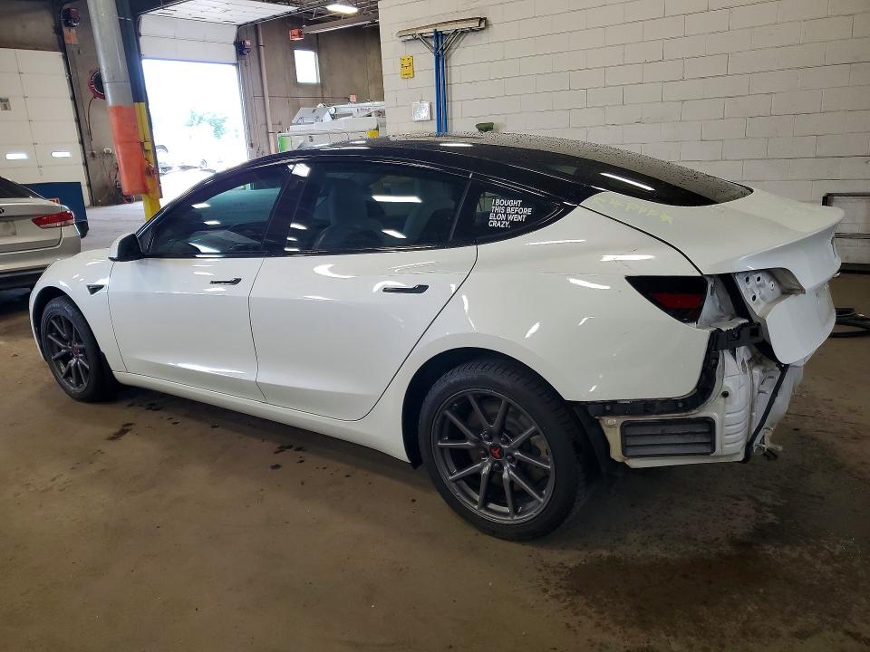 2020 Tesla Model 3 VIN 5YJ3E1EB4LF606986 COPART salvage auction — REAR END, Mn - Cert Of Title-Salvage, sold $4,250 on 2026-08-25 (photo 2)