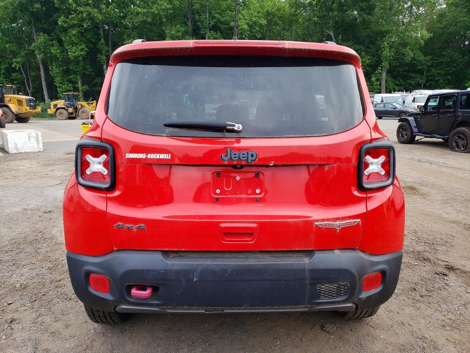 2018 Jeep Renegade VIN ZACCJBCB9JPG72587 COPART salvage auction — FRONT END, Ct - Certificate Of Title, sold $2,950 on 2026-07-31 (photo 6)