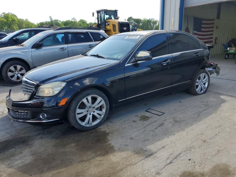 2009 Mercedes-benz C class VIN WDDGF81X49F208096 COPART salvage auction — REAR END, PA - CERT OF SALV-R=RECONSTRUCTED, sold $2 on 2026-07-29 (photo 1)