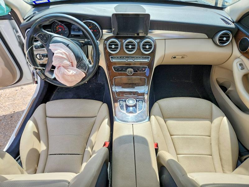2017 Mercedes-benz C class VIN 55SWF4JB5HU189451 COPART salvage auction — FRONT END, Tx - Certificate Of Title, sold $3,000 on 2026-07-09 (photo 8)