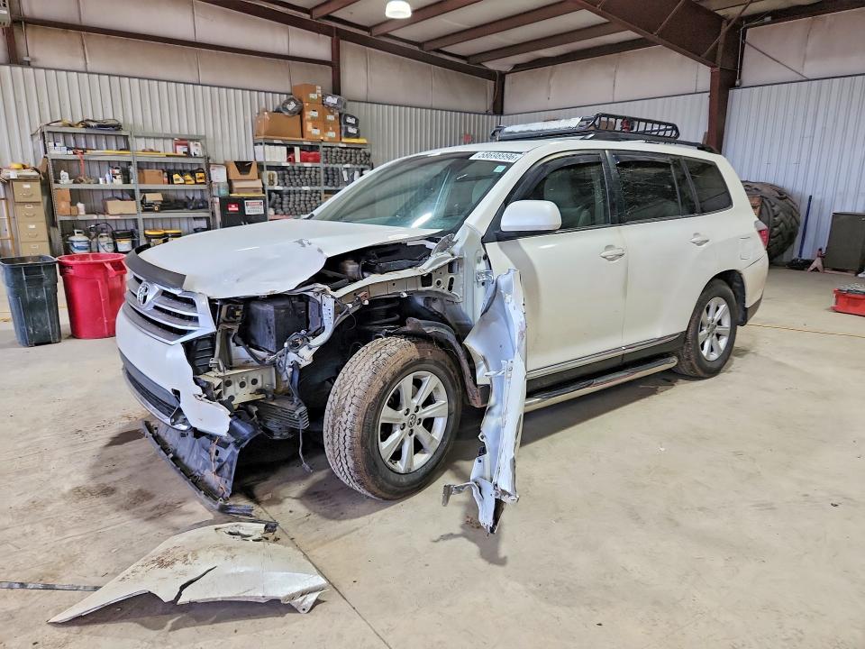 2012 Toyota Highlander VIN 5TDBK3EH0CS094532 COPART salvage auction — FRONT END, PA - CERTIFICATE OF SALVAGE, sold $450 on 2026-07-24 (photo 1)