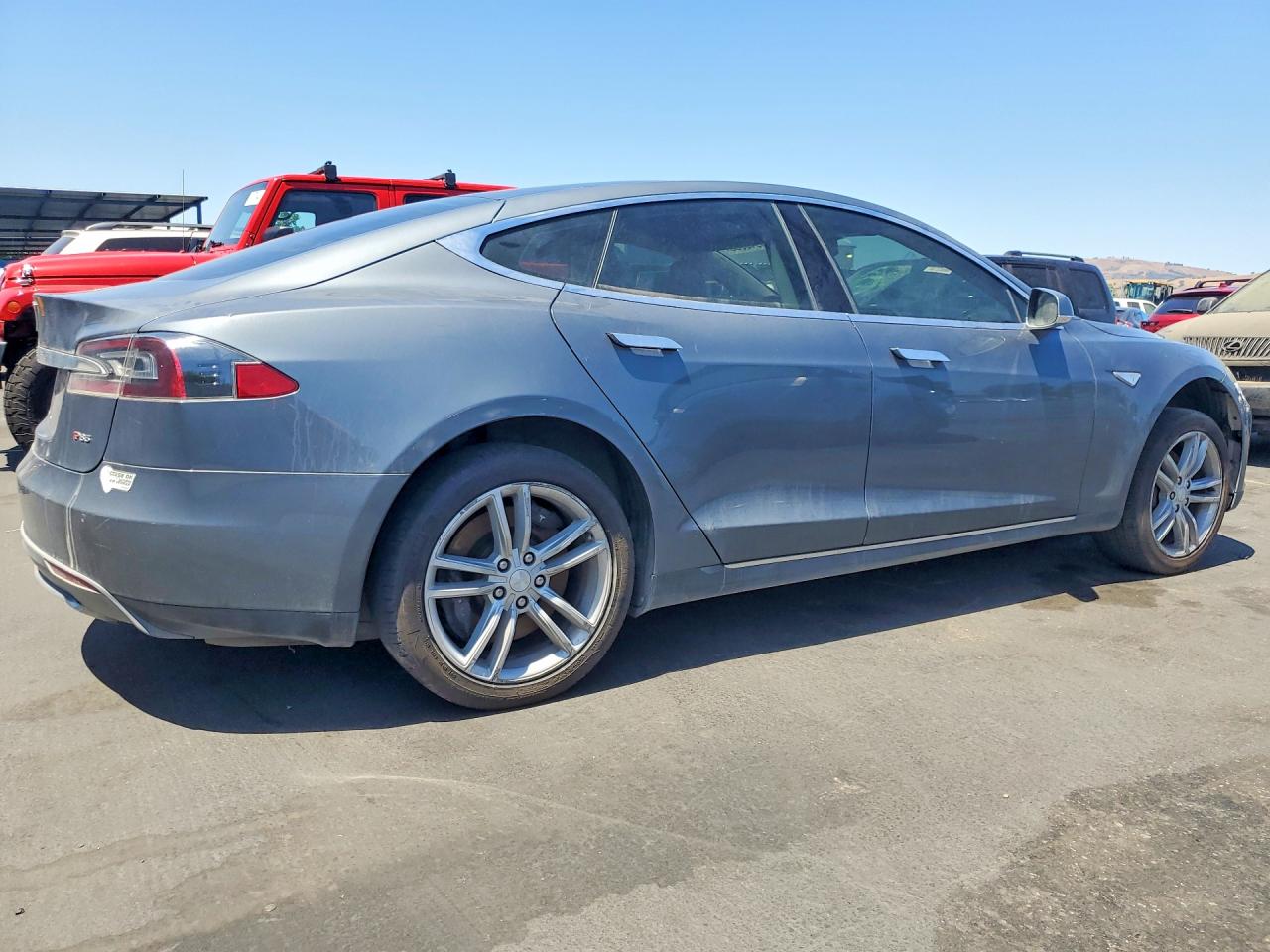 2013 Tesla Model S VIN 5YJSA1CP4DFP23684 COPART salvage auction — Front End, CA - SALVAGE CERTIFICATE, sold $2,500 on 2026-06-30 (photo 3)