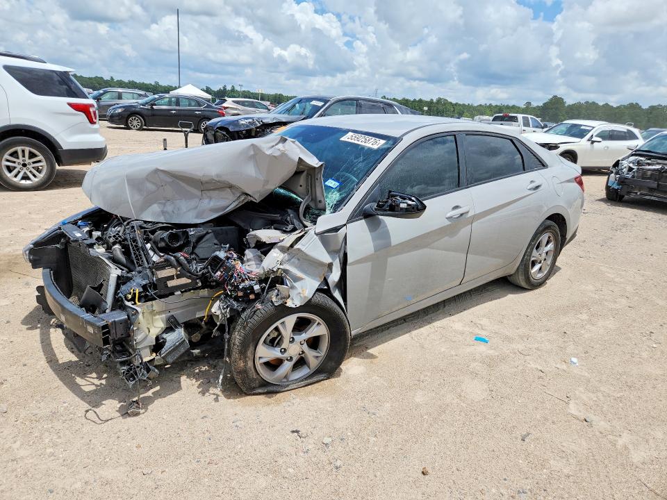 2021 Hyundai Elantra VIN KMHLM4AG8MU153725 COPART salvage auction — FRONT END, Tx - Salvage Vehicle Title, sold $1,400 on 2026-07-03 (photo 1)