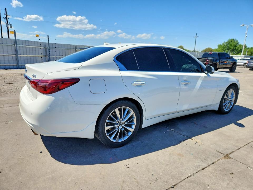 2018 Infiniti Q50 VIN JN1EV7AR7JM442283 COPART salvage auction — FRONT END, Co - Public - Salvage Title, sold $7,400 on 2026-07-29 (photo 3)