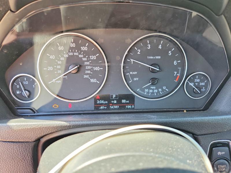 2015 BMW 3er VIN WBA3C3C53FP664111 COPART salvage auction — FRONT END, Ma - Cert Of Title-Reconstrctd Coll, sold $3,050 on 2026-08-03 (photo 9)